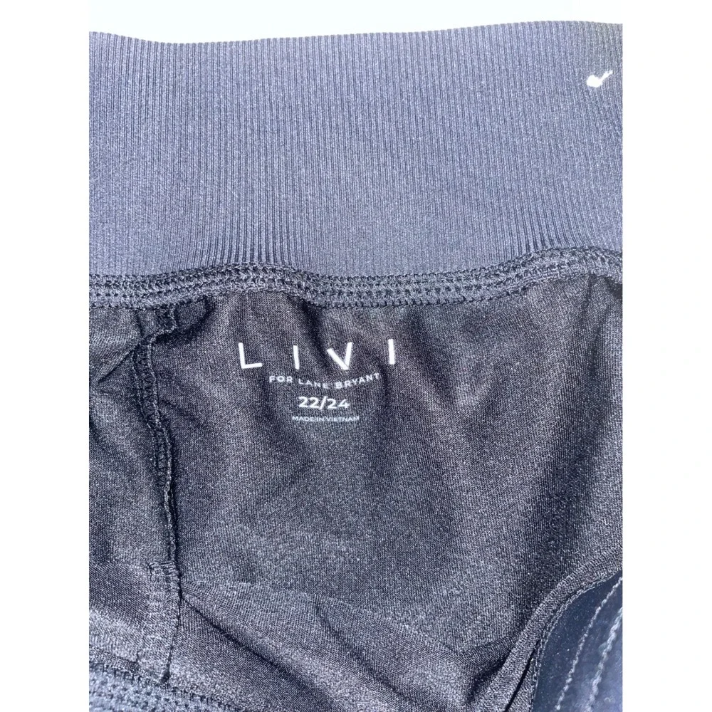 Livi Lane Bryant Skort Plus Size 22/24 Black Athletic Casual‎ Zipper Pockets